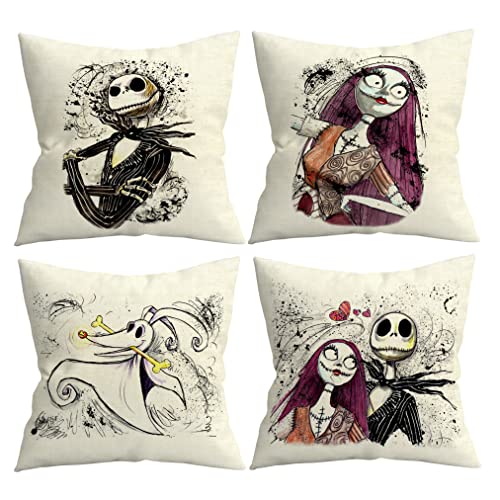 18X18 In Set Of 4 Decorative Pillowcase Valentine Day Throw Pillow Cover Gifts For Gothic Room Couch Sofa Decor, Gifts For Women Men, Couples, Boyfriend #TOP4