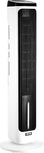 Miniatura 9 de VEVOR Enfriador de aire evaporativo, ventiladores de pie que soplan aire frío, ventilador de torre oscilante remoto de 70 de 23.3 piess con 4 modos