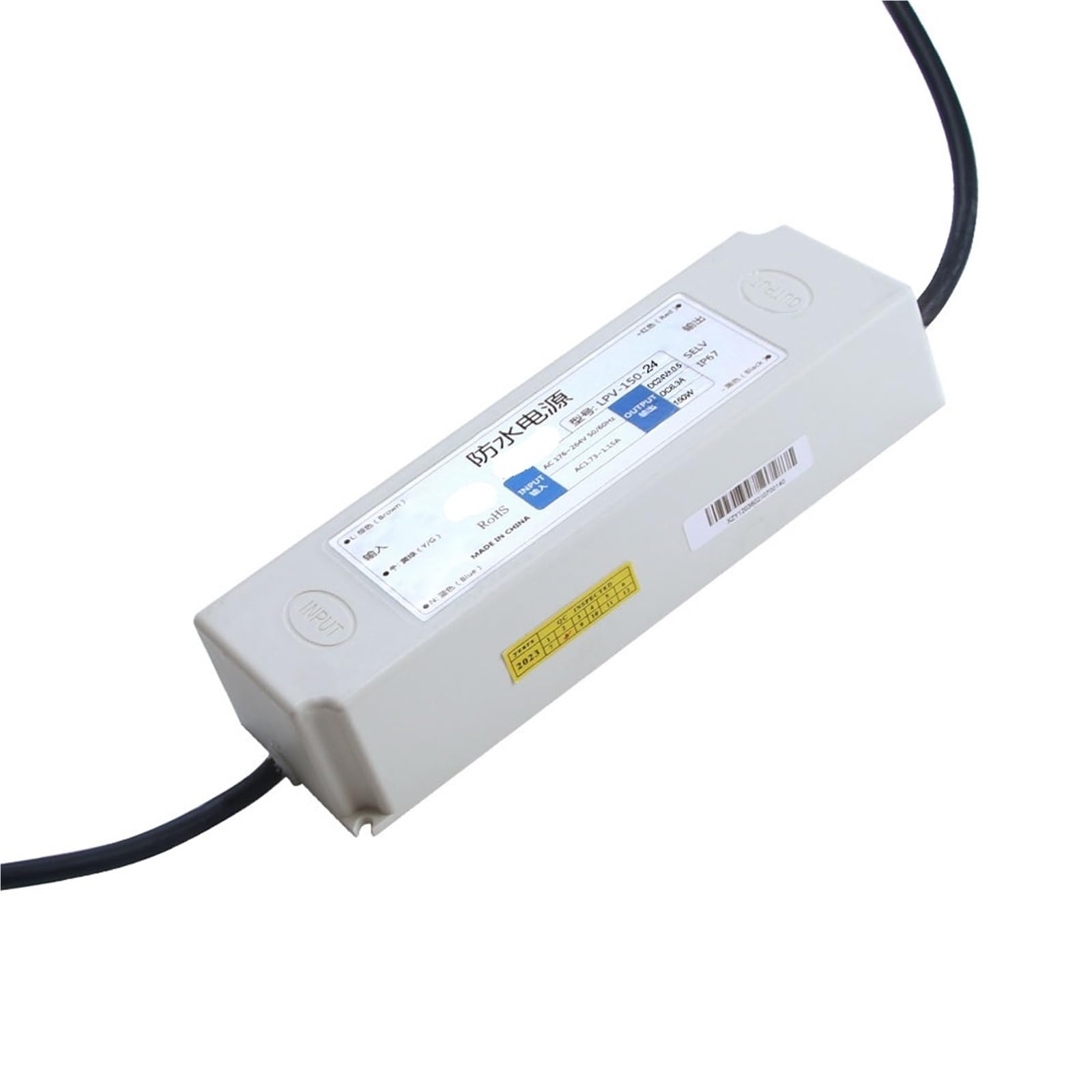 LPV-150-24 150W 24V 6.25A IP67 Plastic Shell Switching Power Supply 1Pcs