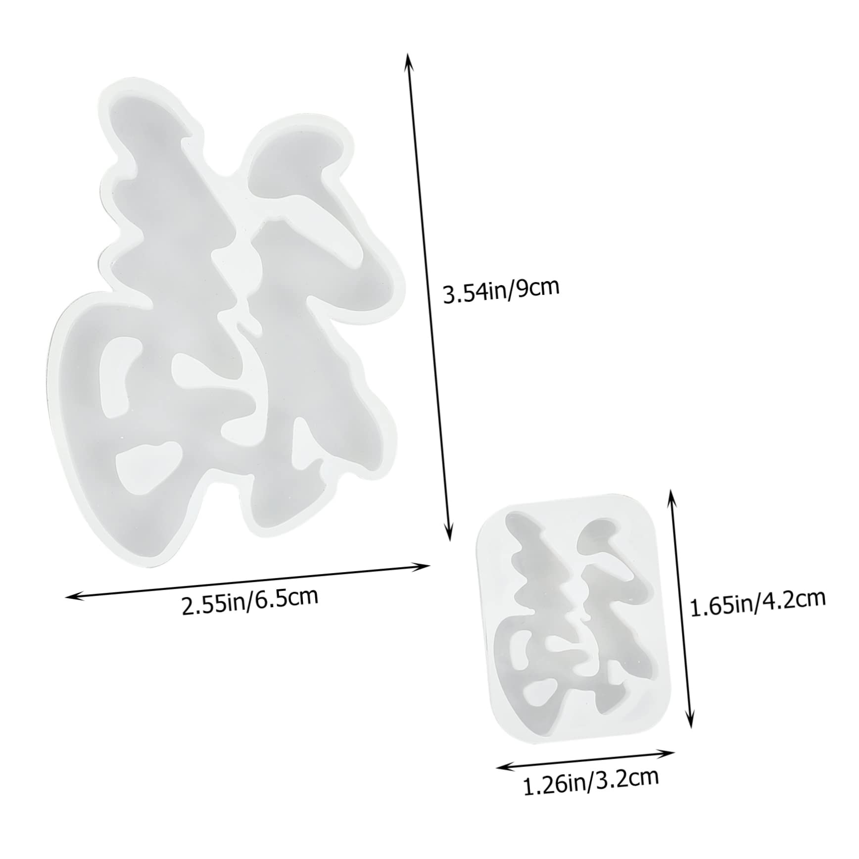 Didiseaon 25piezas Molde De Silicona Fu Character Para Diy Decoración De Hogar y Accesorios Resistente y Flexible Para Manualidades De Año