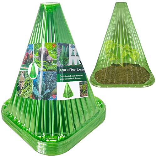 JUSUFU Garden Cloches for Plants 20 Pack Plant Covers Reusable Plant Bell Cover Protects Plants from Birds Frost Snails Etc.