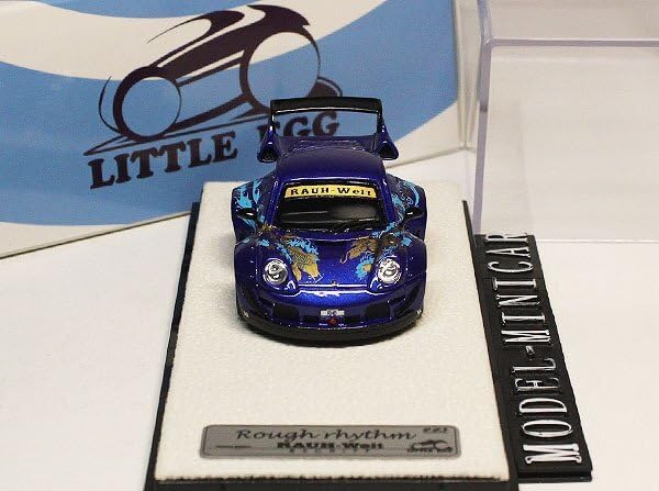 Amazon | △超希少！Blue！限定品！Little Egg 1/64 ミニカー Porsche