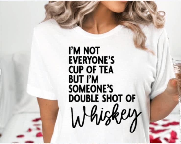 Miniatura 5 de Divertidos refranes de bebida termo-adhesivas termo-adhesivas con apliques de transferencia para camisetas de tela y ropa  I'm not Everyones Cup of