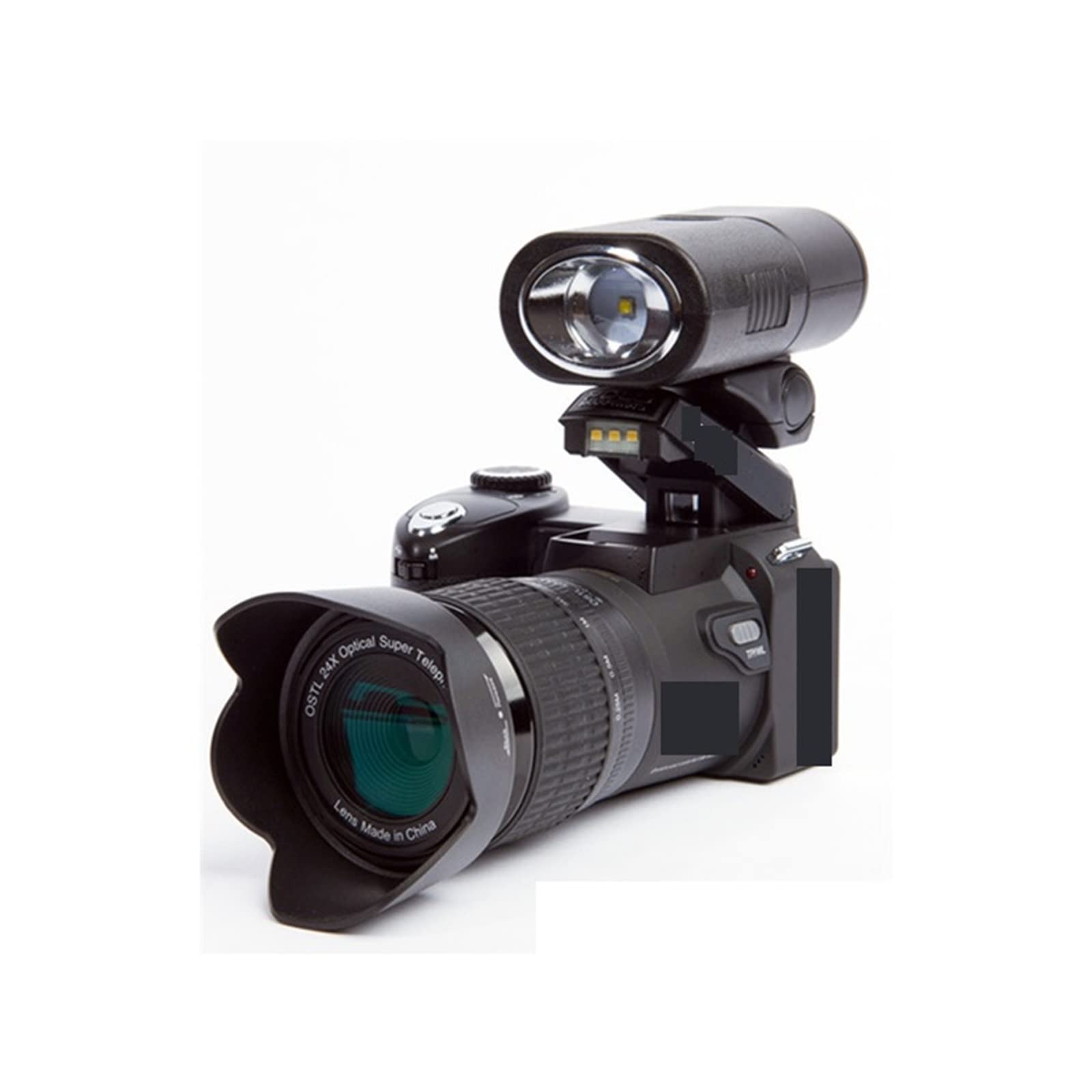 CVFRDD 33MP HD Camcorder Camera Wide Angle Lens + 24X Telephoto Lens + LED + Tripod Set(Type)
