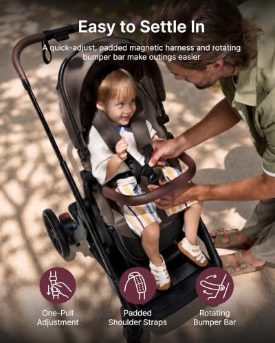 Image of Momcozy ChangeGo Baby Stroller, Convertible Single-to-Double-to-Wagon Stroller with 23 Configurations, Carry-cot and Seat Included, Large PU Wheels, All-Wheel Suspension & Extendable UPF50+ Canopy