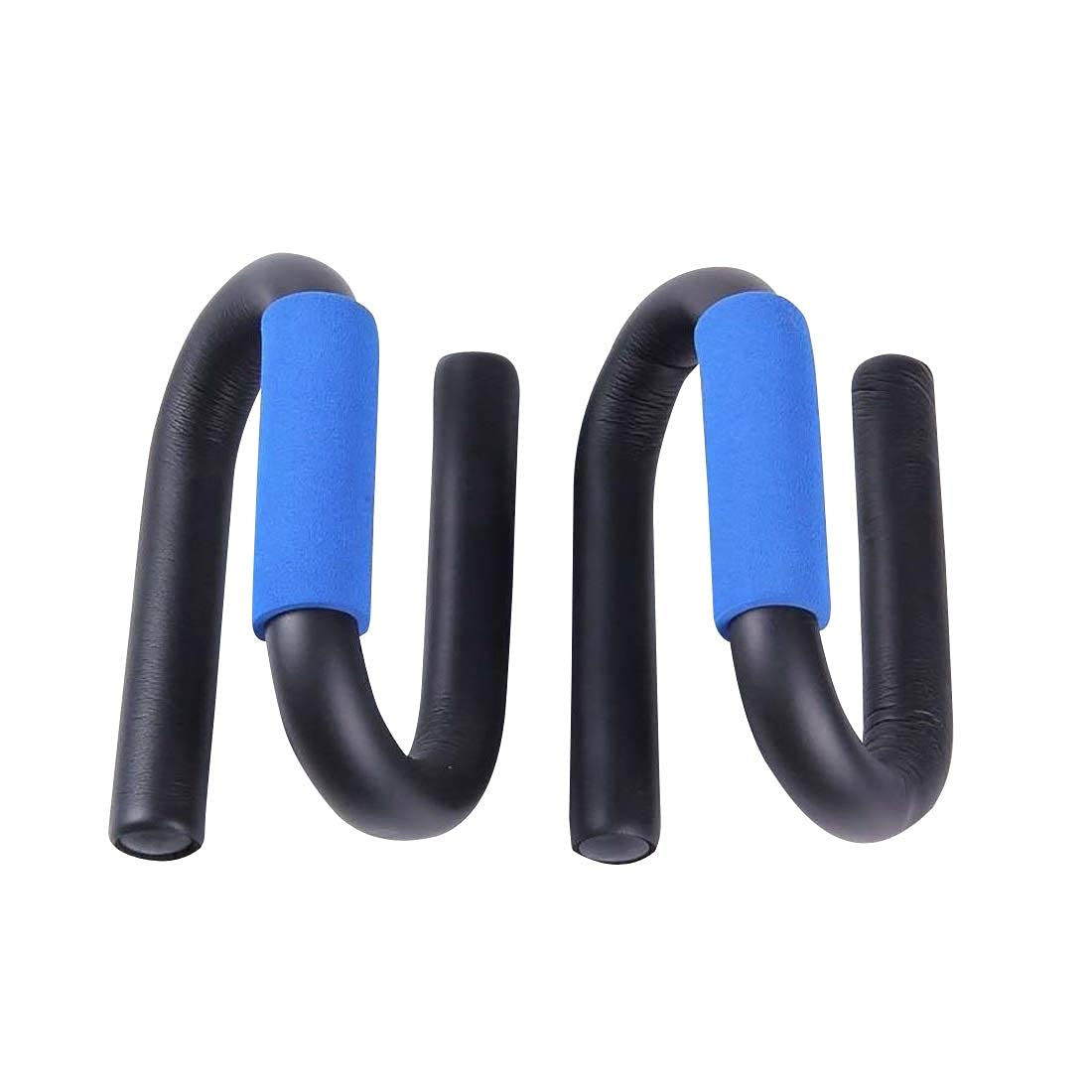 ATEVON 1 Pair Push Up Bars Stand Press Pull with Antislip Foam Ergonomic Handles for Building Muscles Exercise Tool(Blue)