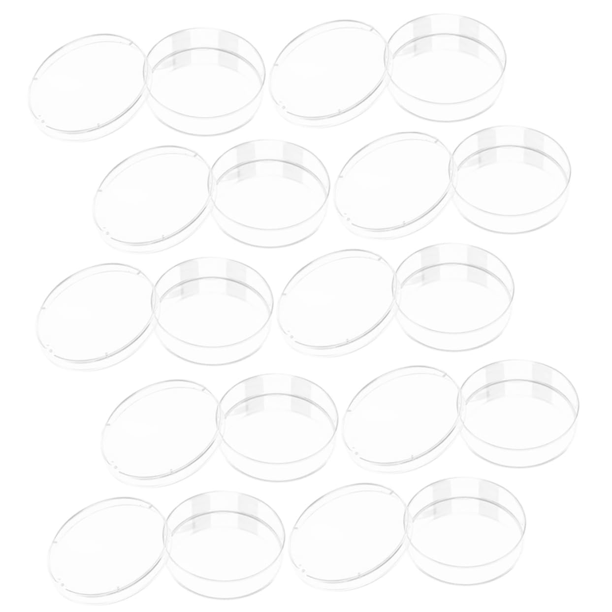 iplusmile 50piezas Placas De Cultivo Celular Transparentes De Plástico Para Laboratorio Para Experimentos Científicos y Análisis Investigación