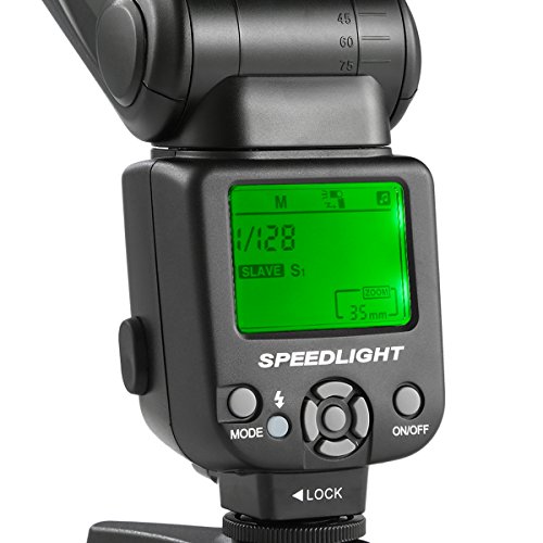 K&F Concept Camera Flash, Kf-570 Ii Speedlite With Lcd Display Universal Flash Compatible With Canon And Nikon Dslr Cameras #TOP7