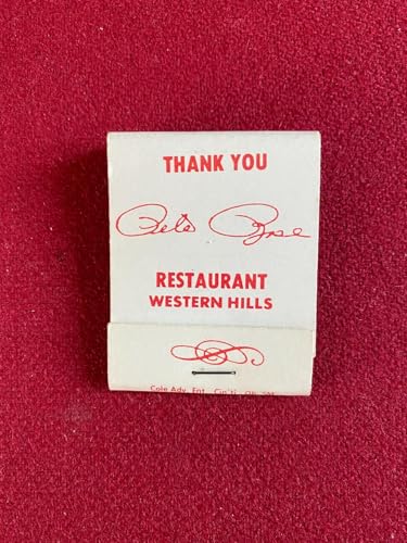1970's, Pete Rose, "Un-Used" Restaurant Matchbook (Scarce/Vintage) s - MLB