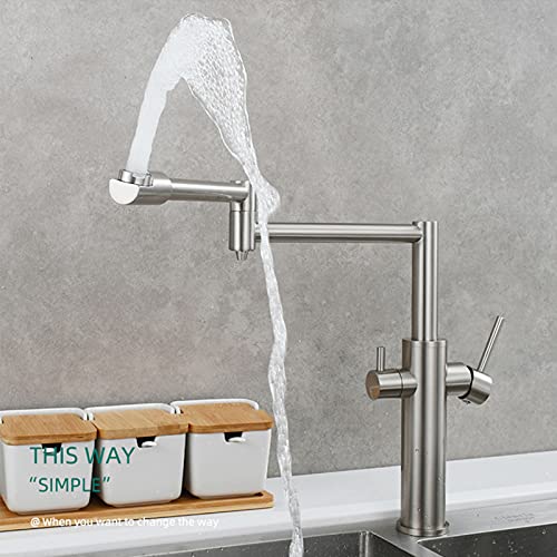 Grifo de llenado de ollas plegable para acabar con las salpicaduras 3