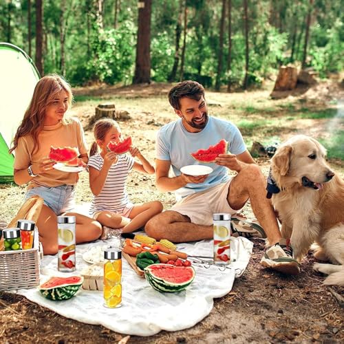 Image of Wide Mouth Glass Water Bottle with Leak-Proof Airtight Stainless Steel Lid for Water, Juices With long Cap - 750ml (Set Of 4)