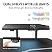 EUREKA ERGONOMIC Gaming Desk, Standing Desk w Keyboard Tray, 72