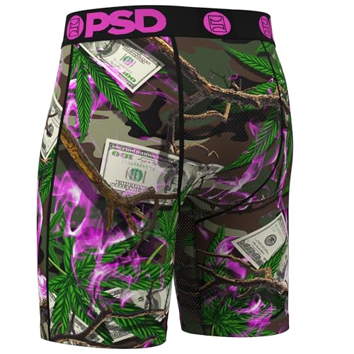 PSD Men's Boxer Briefs - Chronic Camo, 7 Inch Inseam, Moisture-Wicking, 4-Way Stretch, Boxer Briefs for Men, X-Large3