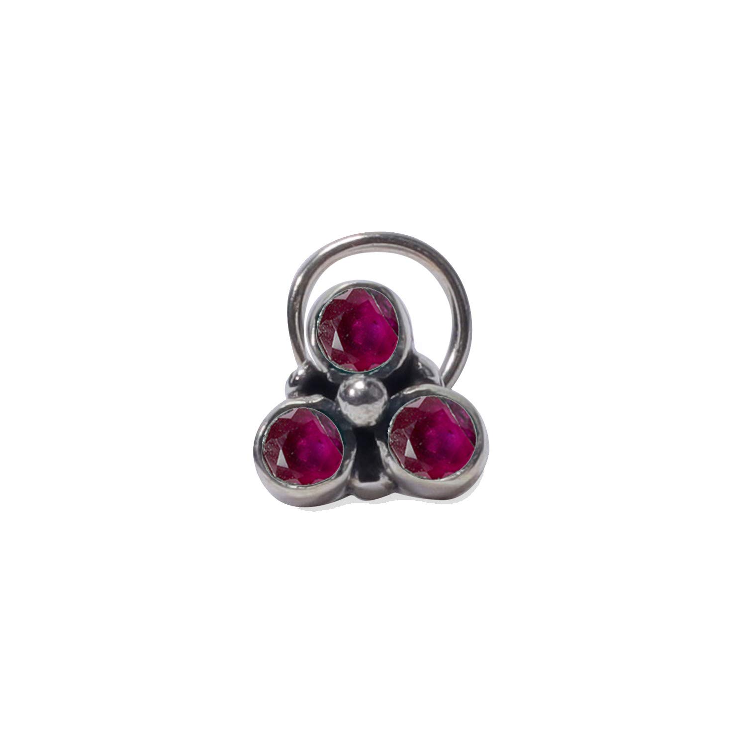JSAJ RUBY STONE NOSEPIN WIRE NOSEPIN 925 STERLING SILVER FOR GIRLS WOMENS (B08XP1FMK4) Amazon Price History, Amazon Price Tracker
