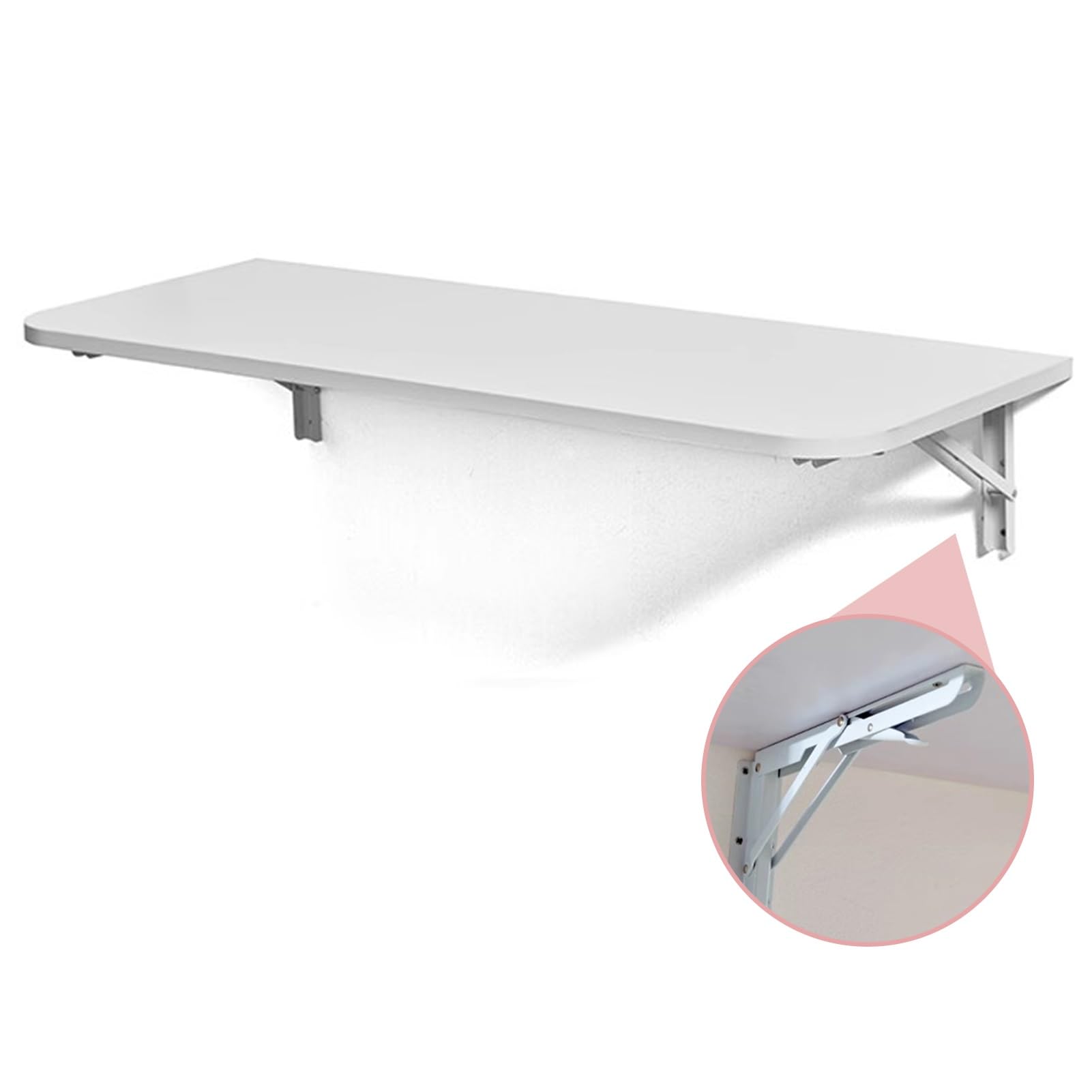 Table de bar de cuisine pliante murale avec supports pour studio