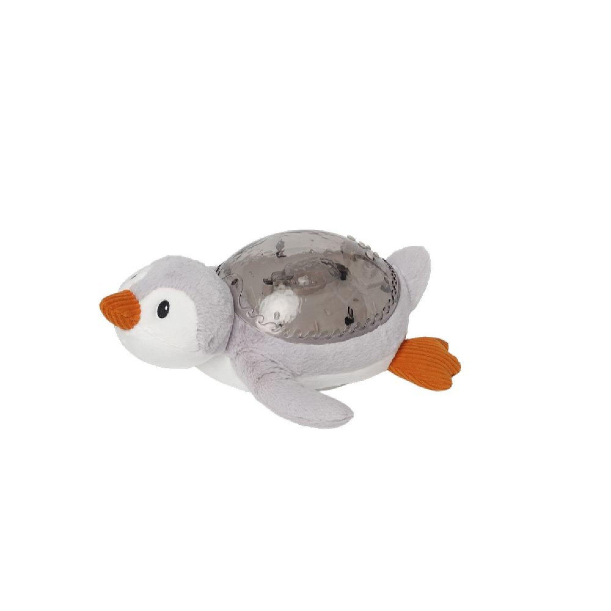 Cloud b Tranquil Penguin - Eco-Friendly Baby Night Light & Sound Machine, Patented Ocean Wave Projector, Intelligent Cry Sensor, White Noise Machine, USB-C Rechargeable, 100% Recycled Fabric