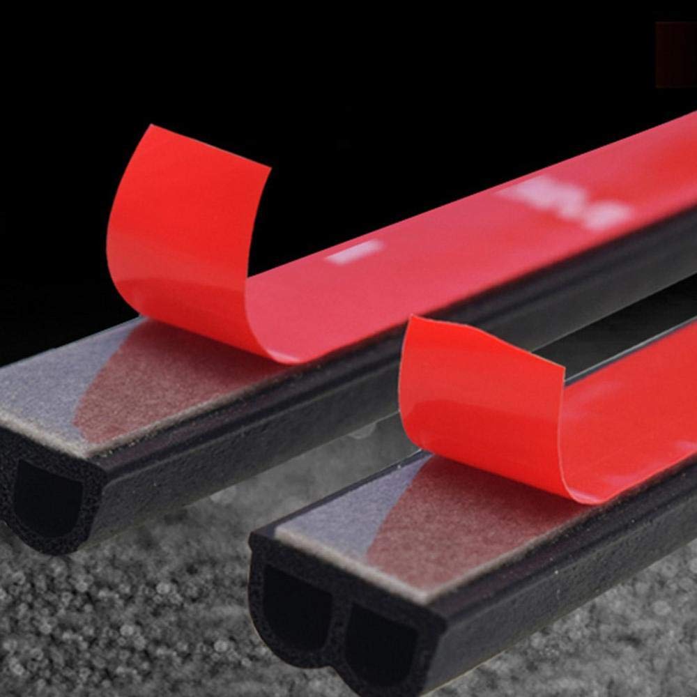BAISHENGCar soundproof sealing strip universal rubber strip door trunk soundproofing strip waterproof and dustproof