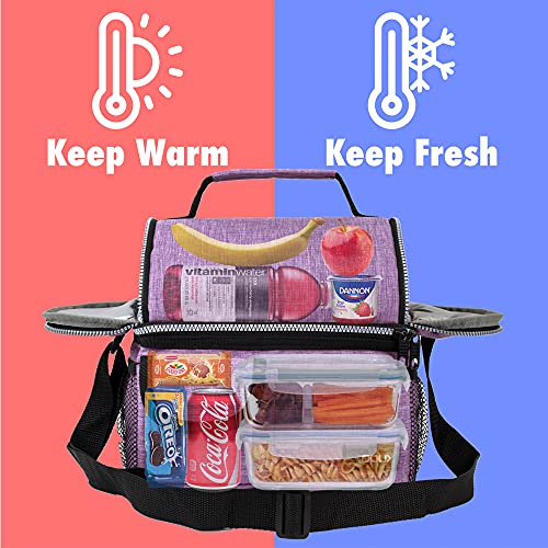 Opux OP-CB7001 Insulated Dual Compartment Lunch Bag thumb #1