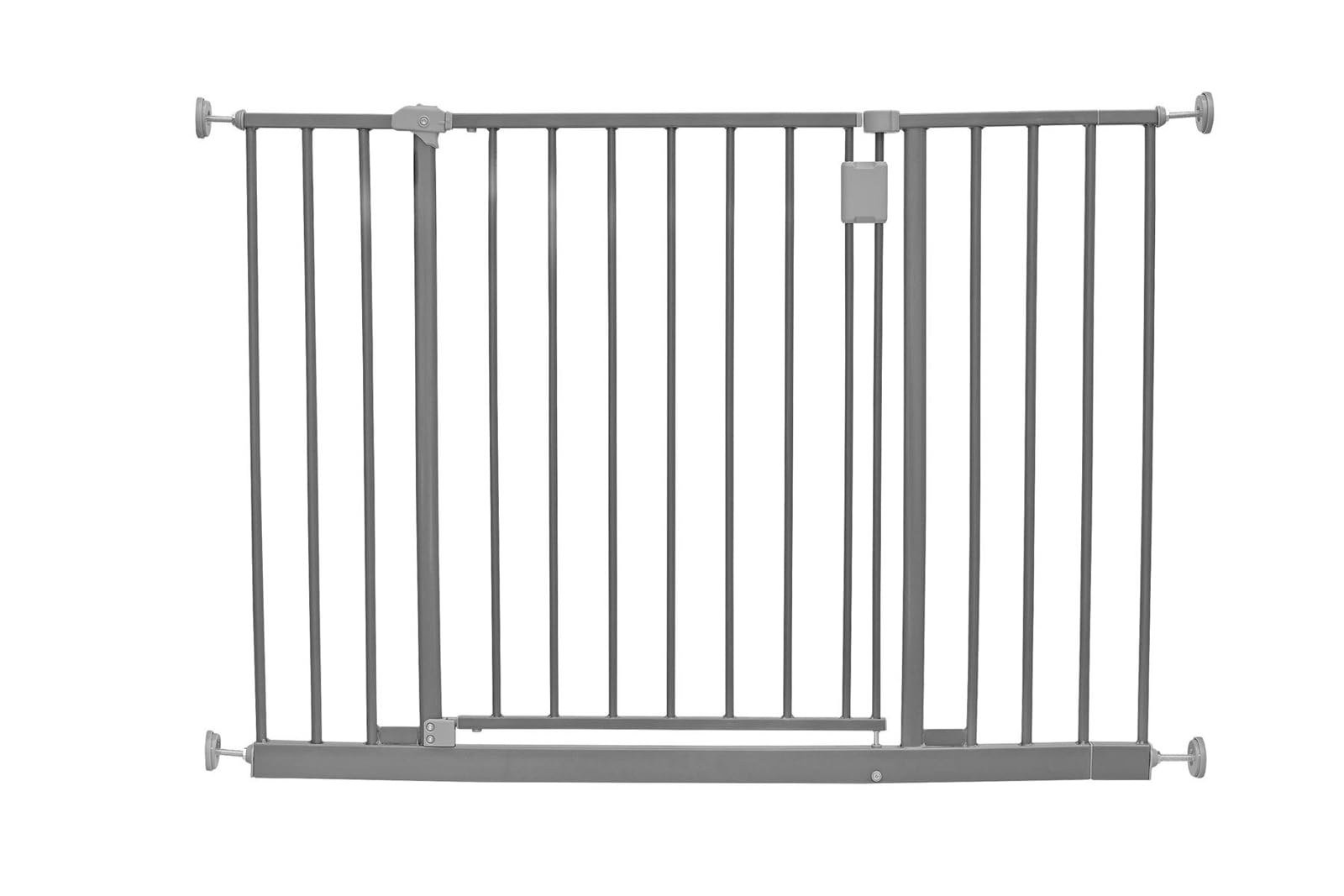 Safetots Matt Grey Extra Wide Hallway Gate, 103Cm - 109Cm, Pressure Fit Baby Gate, Safety Barrier For Hallways And Wide Spaces, Easy Installation