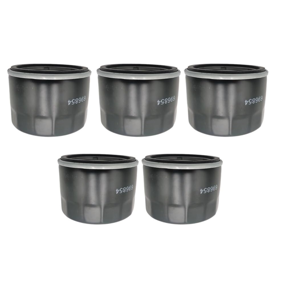 Oil Filter Fit For Briggs Stratton Tecumseh Kohler Lawn Mower Engine | High flow oil cleaner keeps smooth lubricant circulation for long hours lawn equipment operation(5pcs)