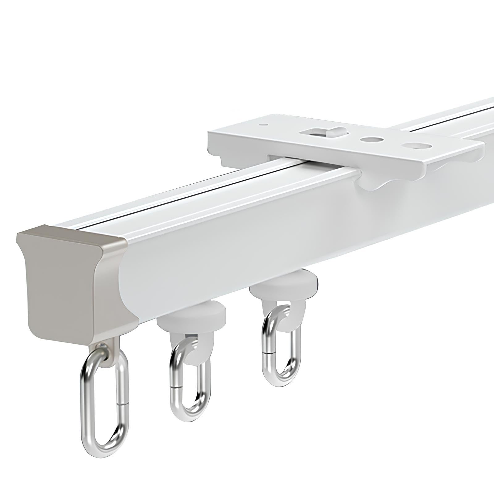 Flexible Deckenvorhangschiene, gebogene Vorhangstange für Raumteilung, Duschvorhänge, 3,9 m Länge