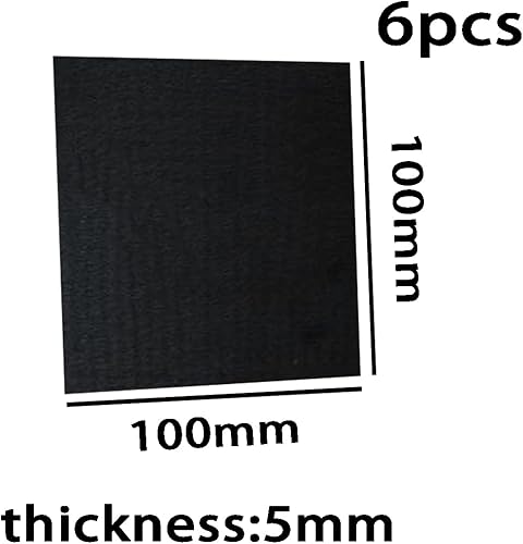 Miniatura 11 de Fieltro de grafito de alta temperatura de la manta protectora de soldadura longitud 3.937 in ancho 3.937 in, 6 piezas, espesor 0.079 in Grosor