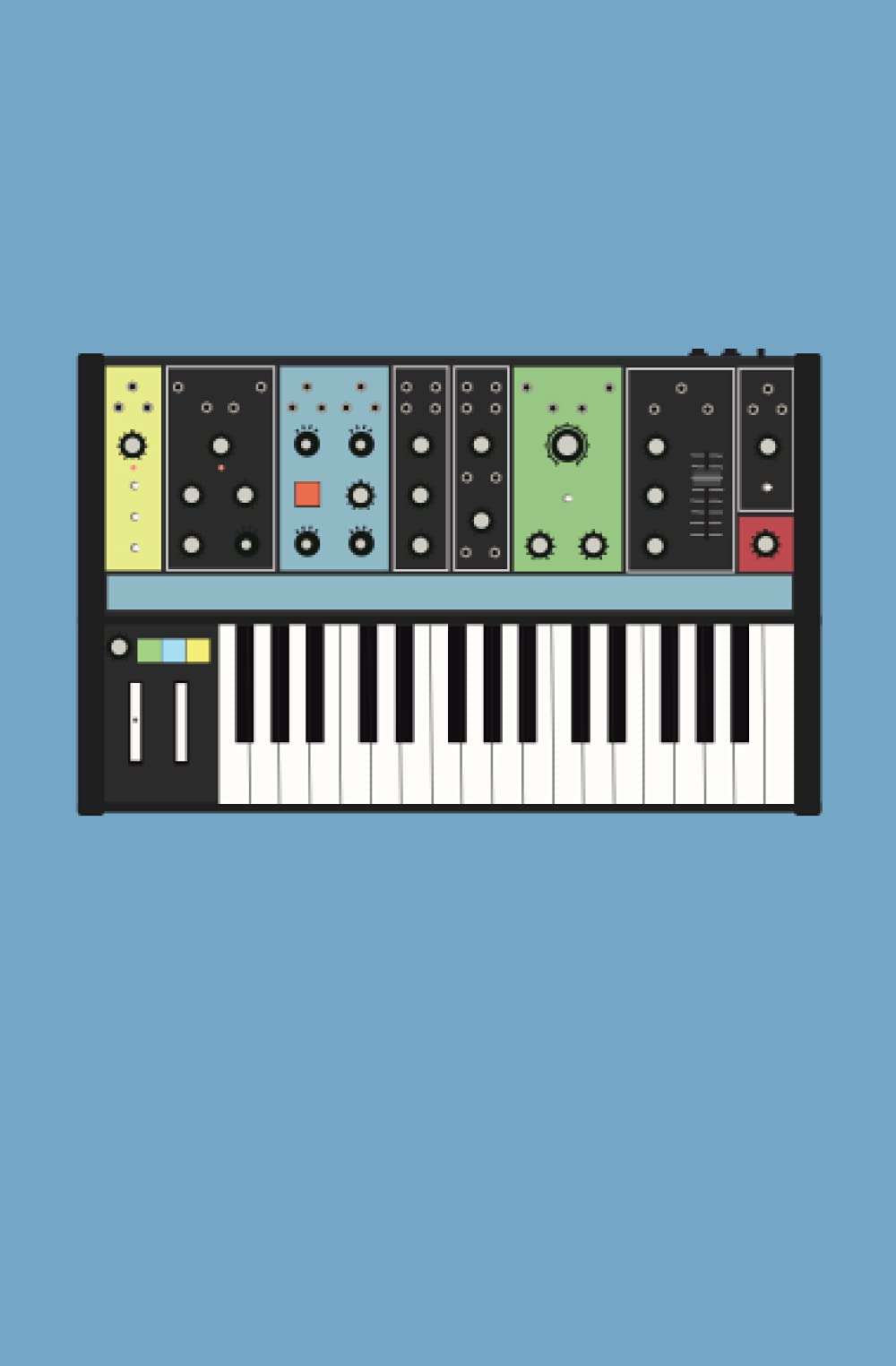 Synth Notebook: Synthesizer Journal Semi Modular Synth Notes Plain Lined Journal Composition Grandmother Notebook