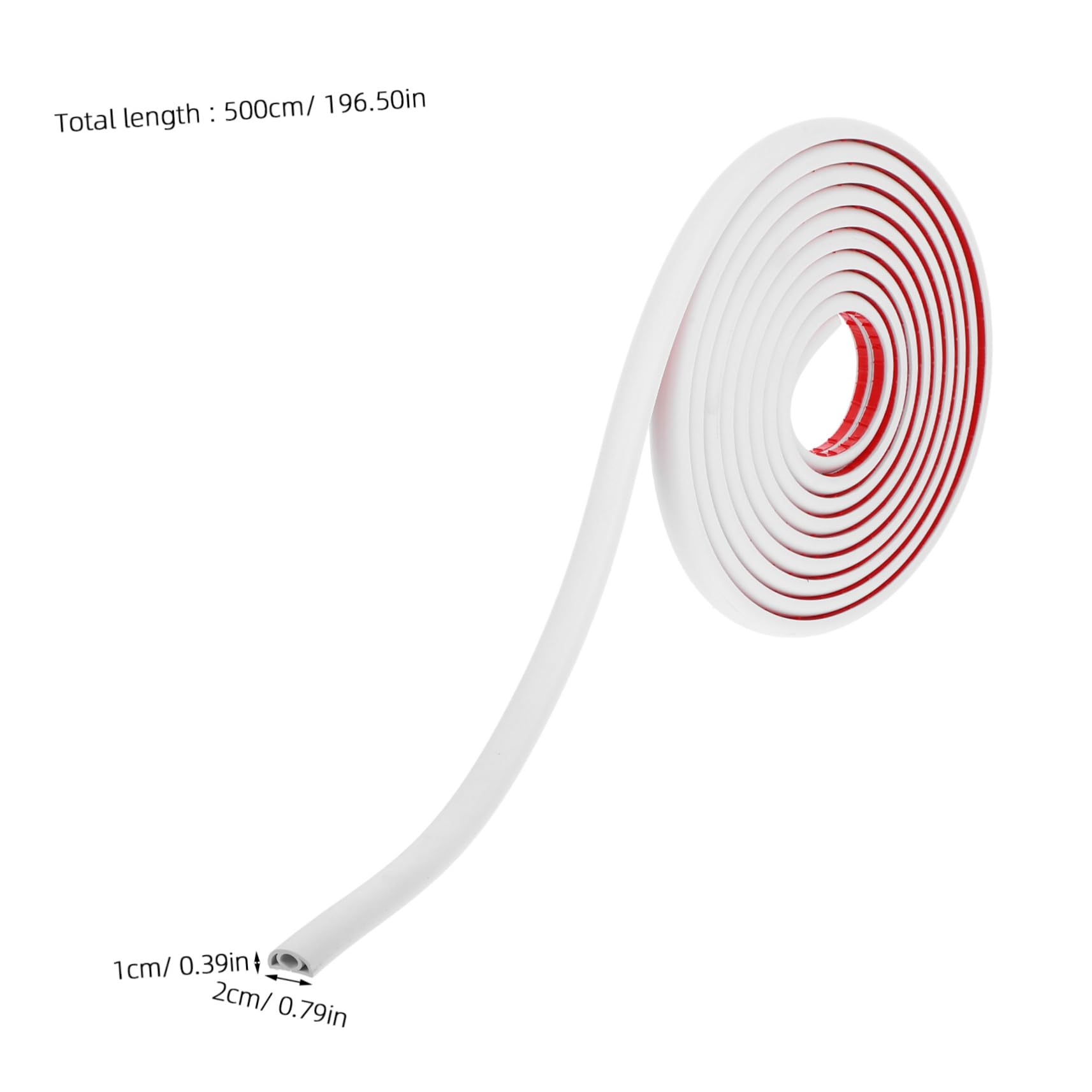 VILLCASE Wire Cord Cover Self-Adhesive Protector for Home Office Flexible Bendable Transparent Design Wide for Organizing Cords