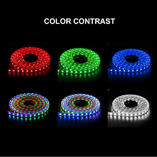 WS2812B RGB 5050SMD Indirizzabile individualmente 1m 144Pixel/m PCB bianco flessibile Full Color LED Pixel Strip Dream Color IP30 Schermo LED non impermeabile,solo parete LED DC5V - Illuminazione - Immagine 1