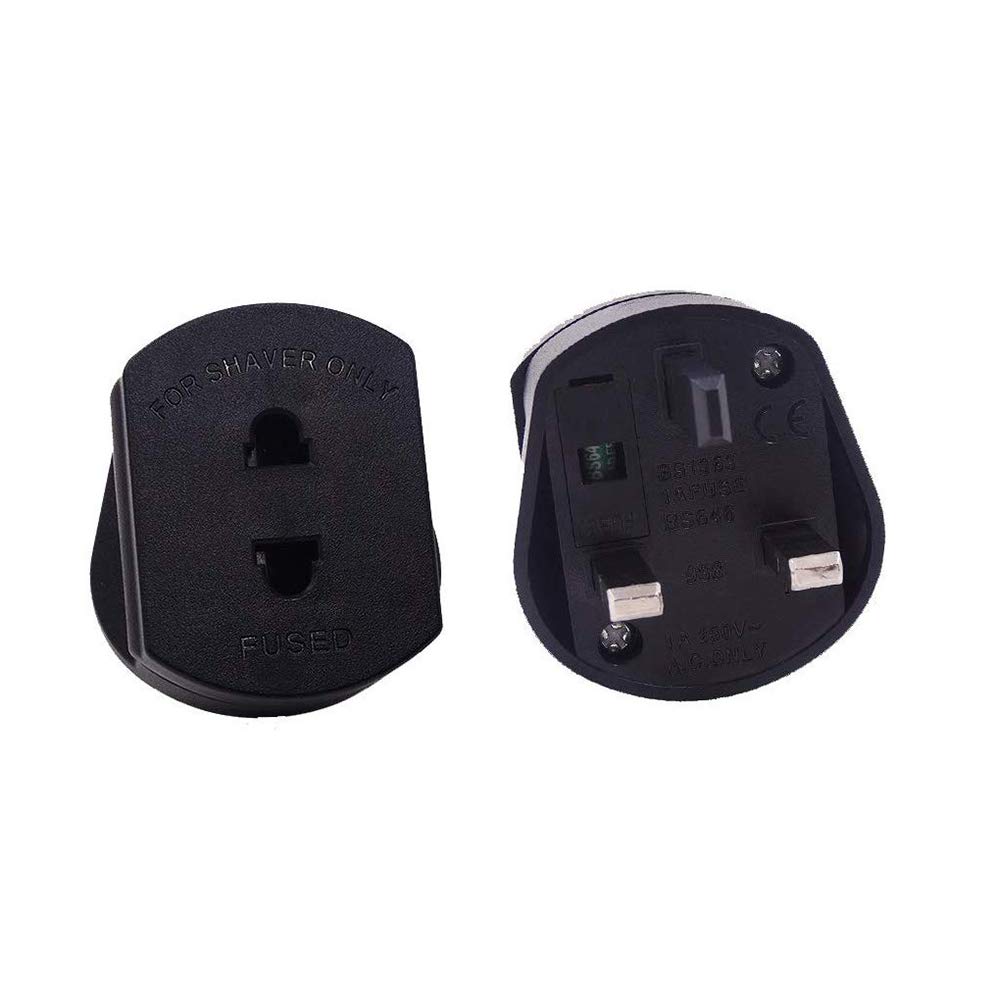 UK Reiseadapter 3-polig - Wandelt Jeden Stecker Um | Bis 3000W, Für UK, Irland, Hongkong, UAE & Mehr