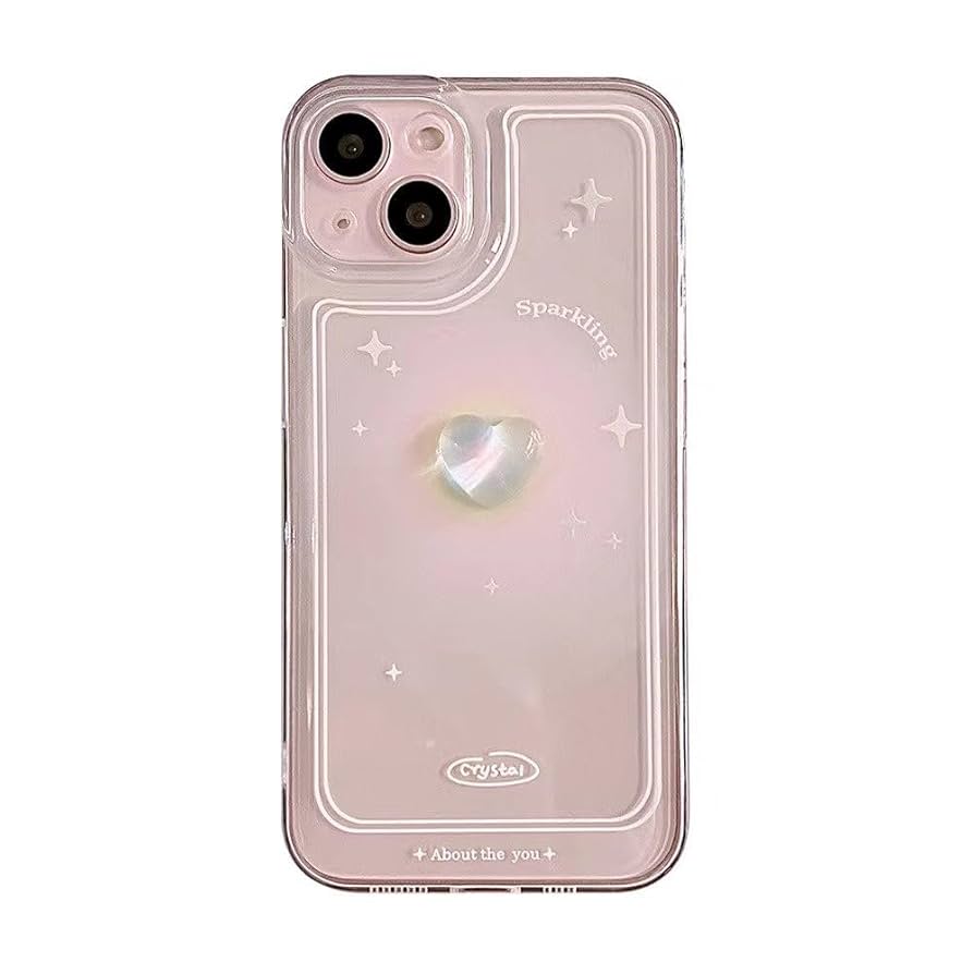 ♡【こちらのデザインご希望の方:コメント下さい】iPhone14Plusケース♡ Amazon.co.jp: 3D ラブ ハート クリア ソフト ケース iphone 14