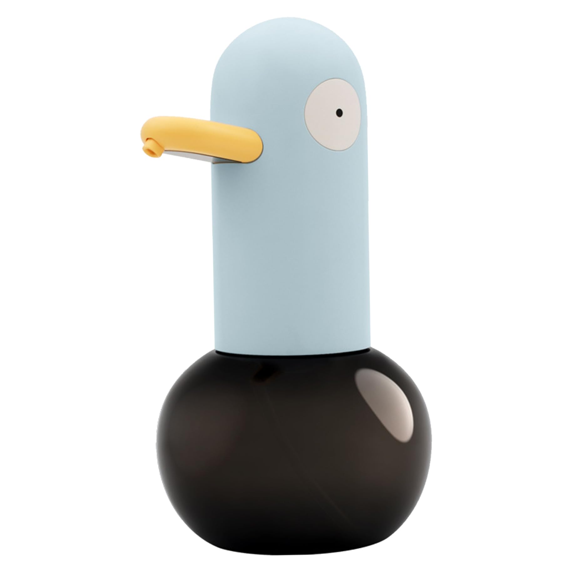 Dispensador automático de jabón para niños dispensador automático de jabón en Espuma con Respuesta rápida de 0, 25 s y batería Recargable diseño de Pato Adorable Color Azul.