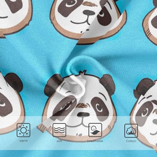 Cotton Toddler Underwear Floral Cute Panda Bear Blue Cute Panties Girl Durable Underpants Briefs 2t3