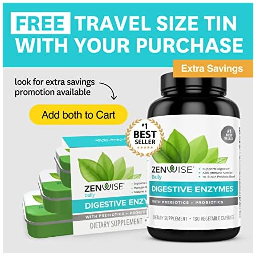 Zenwise Probiotic Digestive Multi Enzymes, Probiotics for Digestive