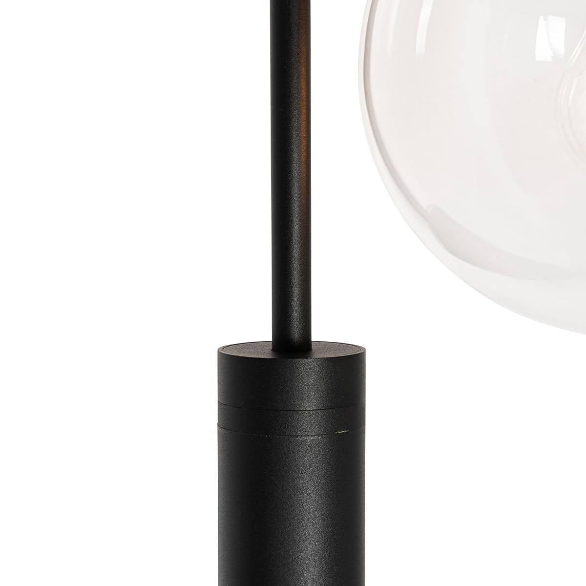 Qazqa Modern außen Laterne für den Garten - Sfera - Schwarz, max. 40W, Geeignet für LED, 200cm, IP44