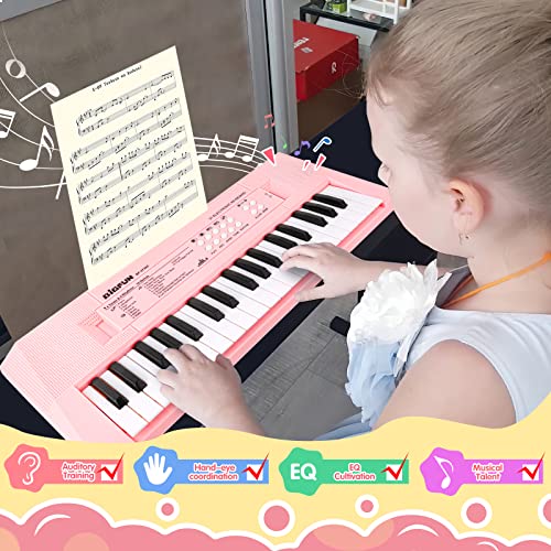 Electronic Piano Keyboard 37 Key Piano For Kids Keyboard Piano With Microphone Learning Musical Toys For 3 4 5 Year Old Boys Girls Birthday Gifts Age 3-5 #TOP3