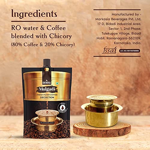 Image of Continental Malgudi Filter Coffee Decoction Liquid 150 ml | PACK OF 1 | Instant Liquid Coffee |