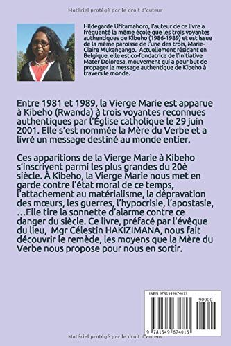 À KIBEHO, LA MÈRE DU VERBE NOUS PARLE!: "Je suis la Mère du Verbe" (French Edition)