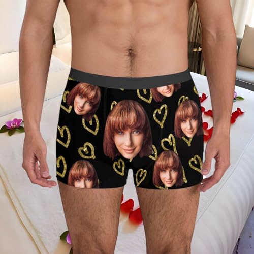 Custom Print Men's Boxer Briefs - Personalized Breathable Underwear, Boxers with Face on Them, Gifts for Boyfriend2