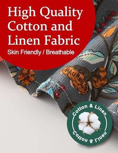 Image of Cozy Adjustable Cross Back Aprons for Women with Pockets Cotton Linen Cooking Kitchen Baking