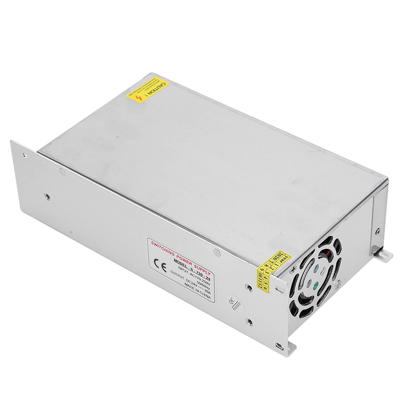 – Bewinner DC 24V Power Supply Adapter for LED Strip Lights CCTV Computers - Aluminium Alloy AC to DC 24V Converter with AC110/220V±15% Input (S-720-24)