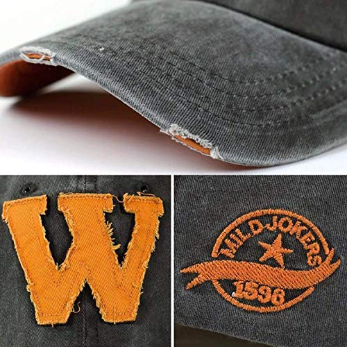 Image of ADBUCKS Denim Stylish Cotton Embroidered Adjustable Baseball Cap for Adult Men & Women (Unisex)