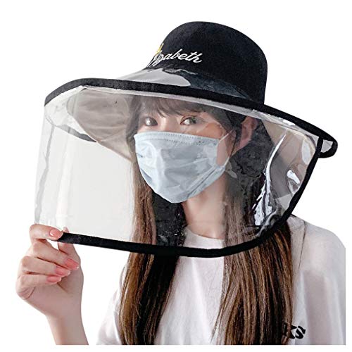 Safety Face Shields for Men Women, Safety Face Shield Respiratory Protection, Clear Protective Hat with Face Shield, Adult Protective Hat Dustproof Protective Hat Cover Fisherman Cap Hat