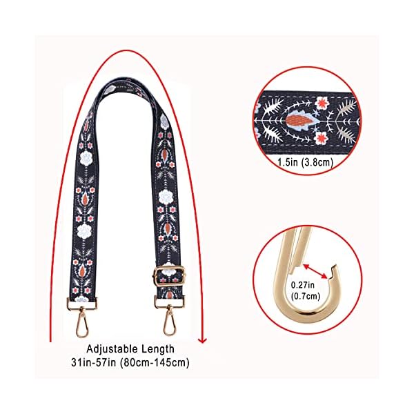 Purse Strap Replacement Crossbody Handbag Shoulder Strap Adjustable - Image 4