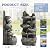 Dephet Outdoor Cascading Rock Water Fountain, 6-Tier Fountain and Waterfall