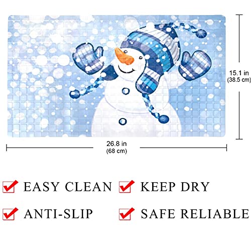 Alfombra de baño de invierno para ducha infantil de Navidad 5