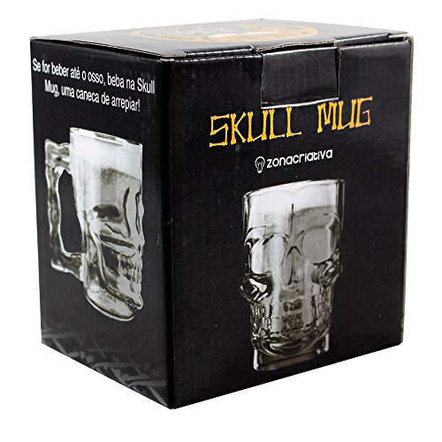 Caneca Caveira 500 ml Skull Mug Preta