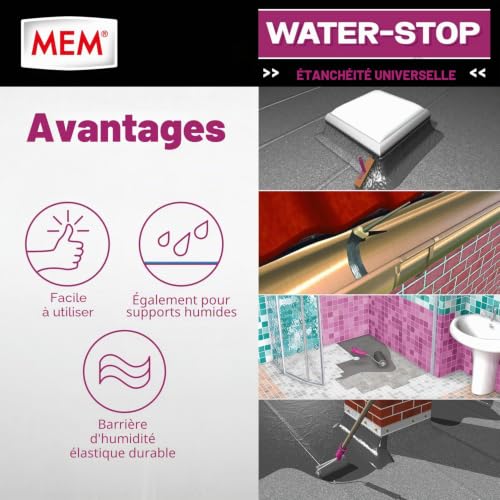 MEM 30822565 Water Stop matériau isolant vendu en pot de 1 kg – vue 4