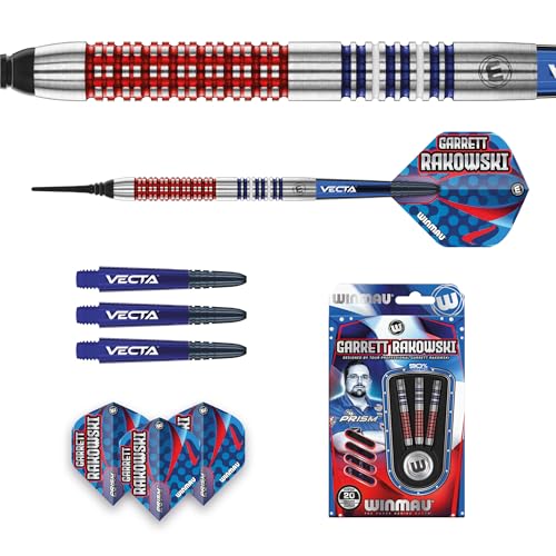 Fléchettes Winmau Garrett Rakowski 90% soft tip pour cible électronique - 5