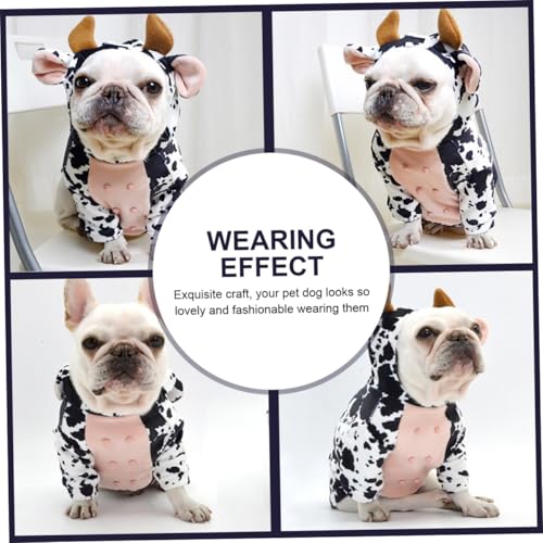 Disfraz de vaca para perro talla L miniatura 5